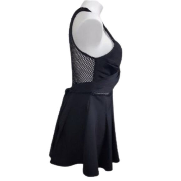 Luxxel Fish-net Wrap Romper, Small - Picture 2 of 15